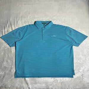 Peter Millar Performance Golf Polo Men's XL Summer Comfort Flagstaff Turquoise